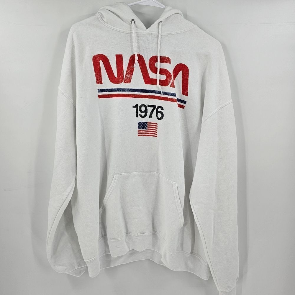 Nasa White Hoodie xl Men sweatshirt sweater womens unisex